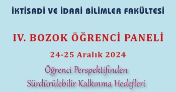 IV. Bozok Öğrenci Paneli Tam Metin Bildiri Kitabı Yayınlandı