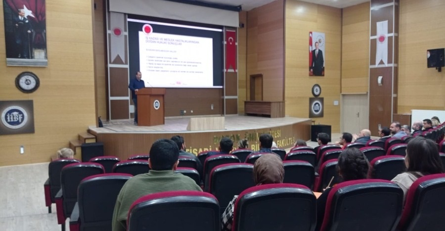 Fakültemizde İş Sağlığı ve Güvenliği Eğitimi Verildi
